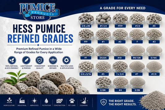 Hess Pumice Refined Grades: Complete Guide to Sizes, Uses, and Applications
