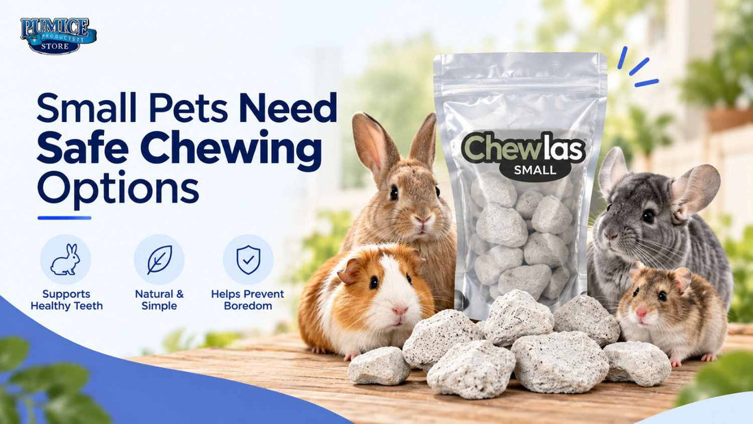 Why Small Pets Need Safe Chewing Options: A Guide to Pumice Chew Stones