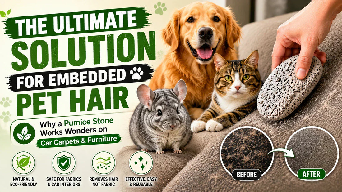 The Ultimate Solution for Embedded Pet Hair: Why a Pumice Stone Works Wonders on Car Carpets & Furniture