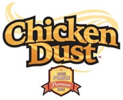 Logo of Chicken Dust with a rustic design