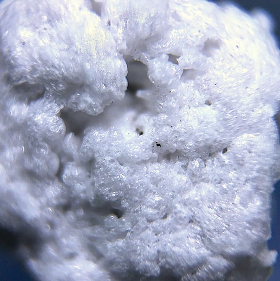 extreme close-up (micrograph) of expanded perlite
